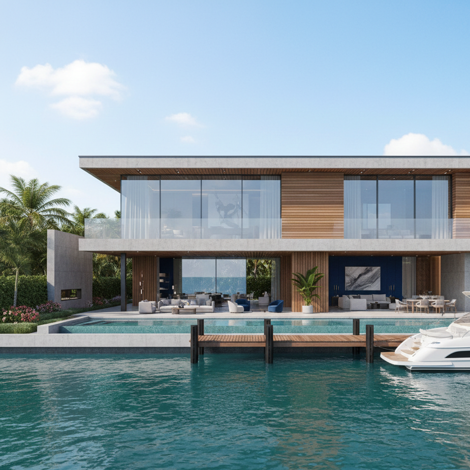 Waterfront Dockside Villa